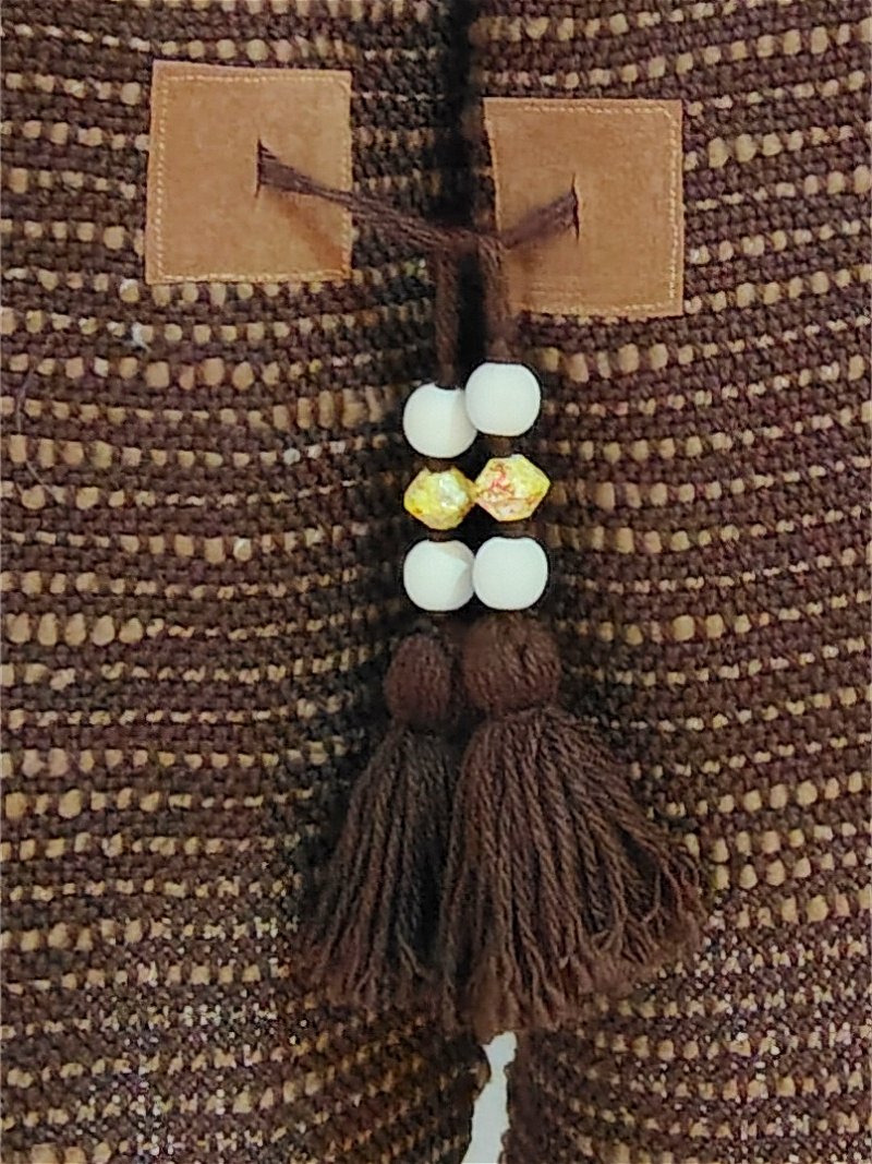 Ponchos con presillas tejidos en telar Chupud artesanales